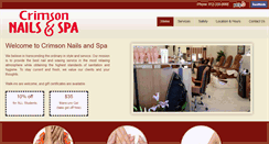 Desktop Screenshot of crimsonnailsandspa.com